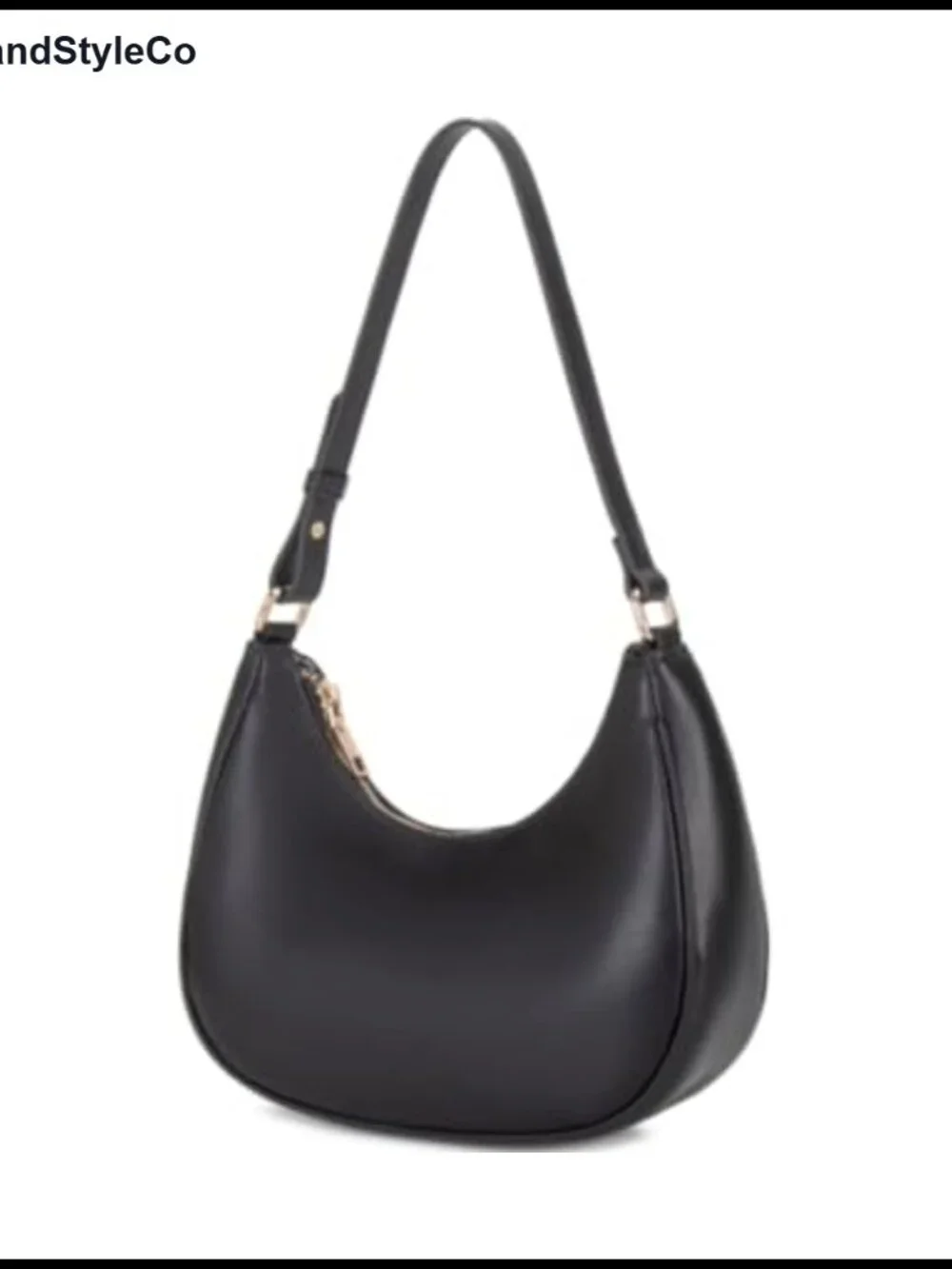 Crescent Hobo Shoulder Bag Women PU Leather Mini Clutch Purse Tote Handbag